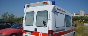 Termoli, distrutta dai vandali l’ambulanza della Croce Rossa